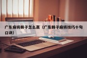 广东麻将赖子怎么赢（广东赖子麻将技巧十句口诀）